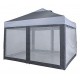 12'x10' LAWN & GARDEN SCREEN ROOM, 1 PIECE, CHARCOAL WITH GREY MESH